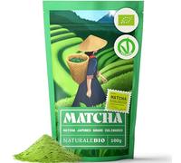 NaturaleBio Té Verde Matcha Orgánico Japonés en Polvo - Grado Culinario - 100gr. Matcha Ecológico para Cocinar. Cultivado en Japón, Uji, Kyoto. Ideal para hornear, en la cocina y con latte