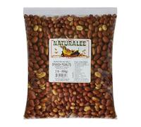 Naturalee Cacahuetes españoles con piel, 2 libras, tostados, sin sal, salud del corazón, alto contenido de proteínas