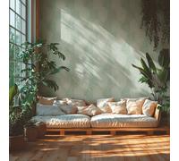 Livingwalls Hot Spots papel pintado no tejido con motivo de hojas en verde, gris claro - papel pintado decorativo 10,05 x 0,53 m Made in Germany - 786734