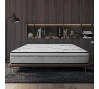 Naturalex - Carbone Plus - Colchón Viscoelástico 160x190 cm - Altura 24 cm - Espuma Fleximax HR & Blue Látex - Confortable, Ergonómico, Transpirable, Hipoalergénico - Semifirme - Cara Invierno/Verano
