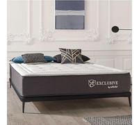 Naturalex - Colchón Muelles 140x200 cm - Altura 30 cm - Exclusive - Híbrido Muelles Ensacados y Viscoelástica - Espuma HR y Blue Látex - Transpirable, Hipoalergénico, Confortable - Semifirme