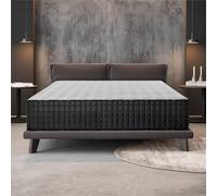 Naturalex - Colchón Muelles 160x200 cm - Altura 30 cm - Titanium - Híbrido Muelles Ensacados y Viscoelástica - Espuma HR y Blue Látex - Transpirable, Hipoalergénico, Ergonómico - Semifirme