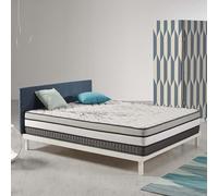 Naturalex - Colchón Viscoelástico 140x200 cm - Altura 24 cm - Trilux Híbrido - Muelles + Blue Látex - Excelente Confort, Semifirme, Óptima Transpiración, Alivio de la presión - Tejido Antistress