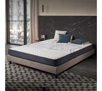 Naturalex - Colchón Viscoelástico Perfectsleep 135x190 cm - Espuma HR + Blue Látex - Transpirable - Confortable - Ergonómico - Hipoalergénico - Reversible Verano/Invierno