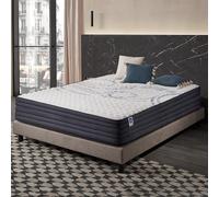 Naturalex - Colchón Viscoelástico Perfectsleep 160x200 cm - Espuma HR + Blue Látex - Transpirable - Confortable - Ergonómico - Hipoalergénico - Reversible Verano/Invierno