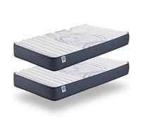 Naturalex - Pack x2 Colchón Viscoelástico Perfectsleep 80x190 cm - Espuma HR + Blue Látex - Transpirable - Confortable - Ergonómico - Hipoalergénico - Reversible Verano/Invierno