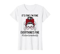 Naturaleza Abuela Está Bien Estoy Bien Todo Bien Día De La Madre Camiseta