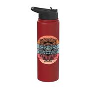 Naturaleza Alma Simbolismo colorido León colorido Mandala Stainless Steel Insulated Water Bottle