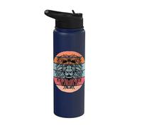 Naturaleza Alma Simbolismo colorido León colorido Mandala Stainless Steel Insulated Water Bottle