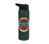 Naturaleza Alma Simbolismo colorido León colorido Mandala Stainless Steel Insulated Water Bottle