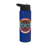 Naturaleza Alma Simbolismo colorido León colorido Mandala Stainless Steel Insulated Water Bottle