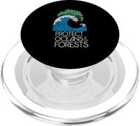 Naturaleza Amante Día de la Tierra Proteger Océanos y PopSockets PopGrip para MagSafe