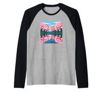 Naturaleza Amante Tranquilo Naturaleza Reflexiones Camiseta Manga Raglan