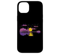 Naturaleza Arte Inspirado Guitarra Agua Púrpura y Rosa Reflejo Carcasa para iPhone 14 Plus