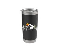 Naturaleza Bosque Montañas Vida Silvestre Árboles Animal Vaso térmico de acero inoxidable de doble pared