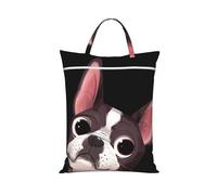 Naturaleza del Boston Terrier,Bolsa de viaje para ropa sucia, bolsa plegable para ropa sucia
