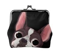 Naturaleza del Boston Terrier,Monedero de Piel sintética, Carteras pequeñas, Monedero con Cierre de Broche