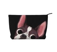 Naturaleza del Boston Terrier,Neceser de Pana, Neceser de Maquillaje portátil, Neceser de Viaje