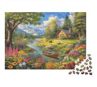Naturaleza Escénica Rompecabezas de Papel de 1000 Piezas para Adultos Ejercicio Mental Papel Grueso Decoración del Hogar Puzzle Paisaje Relajante 38x26cm/1000pcs