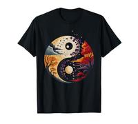 Naturaleza Espiritual Yin Yang Equilibrio De Vida con Árboles Naturaleza Camiseta