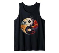 Naturaleza Espiritual Yin Yang Equilibrio De Vida con Árboles Naturaleza Camiseta sin Mangas