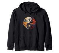 Naturaleza Espiritual Yin Yang Equilibrio De Vida con Árboles Naturaleza Sudadera con Capucha