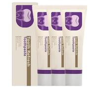 Naturaleza Frez de refresco Pasta de dientes, Pasta de dientes fresco natural, respiración fresca, ingredientes naturales, Pasta de dientes de cuidado oral, cuidado suave para los dientes (3pcs)