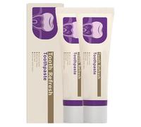 Naturaleza Frez de refresco Pasta de dientes, Pasta de dientes fresco natural, respiración fresca, ingredientes naturales, Pasta de dientes de cuidado oral, cuidado suave para los dientes (2pcs)
