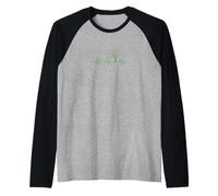 Naturaleza Latido del corazón árbol Camping Paisaje Camiseta Manga Raglan