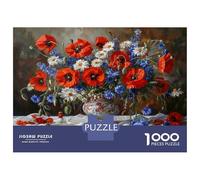Naturaleza Muerta Floral 1000 Piezas Set De Puzzle Puzzle Premium, Cartón Resistente - DIY Super Divertido para La Familia, Decoración Bonita, Regalo De Cumple Ideal 70x50cm/1000pcs