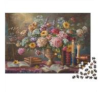 Naturaleza Muerta Floral Painting_2 Puzzle Mil Piezas Adultos Y Jóvenes Reto Mental Reto Mental Elección Amazon Juego De Lógica Cartón Reciclado 70x50cm/1000pcs