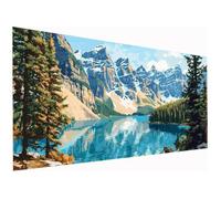 Naturaleza Pintar por Numeros Adultos, DIY Pintar por Numeros Sin Marco Kits de Manualidades Adultos Paisaje Paint by Numbers Adult, Pintura al Óleo de Lienzo para Decoracion Pared, 80x180cm P-00