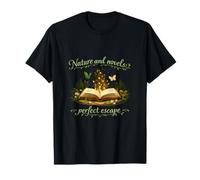 Naturaleza y novelas Escape Book Lover Design Camiseta