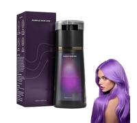 NaturalHair ColorShampoo,Hair ColorShampoo for Gray Hair,Quick ColoringHair Dye Shampoo,HairDye Shampoo,Instant 3in1 Haircolor for Women and Men,Brown Hair DyeShampoo (Púrpura)