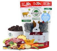 Naturalis Smart 80 Barf - Comida para perros, 500 g, carne de vacuno, sin aditivos, sin cereales, sin soja, sin gluten, 100% natural, secado al aire