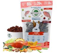 Naturalis Smart 80 Barf - Comida para perros, 500 g, salmón, pienso completo sin aditivos, sin cereales, sin soja, sin gluten, 100% natural, secado al aire