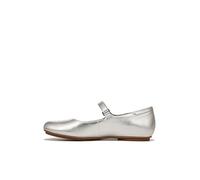 Naturalizer Maxwell - MJ Mary Jane Flat Walking Shoes for All-Day Comfort, Silver, 36.5 EU