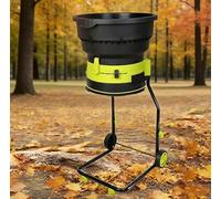 Naturalpowev Eléctrica recolector de Hojas 2500W, Trituradora de Ramas de árboles, máquina de compostaje a 8000 RPM, reducción 17:1, Bolsa y Ruedas para césped 40m-Powercord