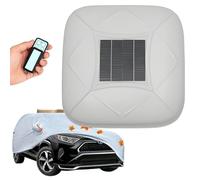 Naturalpowev Funda Solar Automática para Coche con Control Remoto, Carga Solar, Apertura Rápida y Protección para Todo Clima, Sedanes, SUV, Monovolúmenes, Disponible en Varios Tamaños White-YM