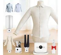 Naturalpowev Plancha Camisas automático, Maniquí Secado y Planchado Camisetas, Blusas, Plancha Vertical, Secado sin Arrugas con 4 Clips, Temporizador, para Camisas, Zapatos y Pantalones Set-C