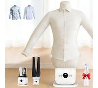 Naturalpowev Plancha Camisas automático, Maniquí Secado y Planchado Camisetas, Blusas, Plancha Vertical, Secado sin Arrugas con 4 Clips, Temporizador, para Camisas, Zapatos y Pantalones Set-A