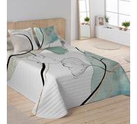 NATURALS Colcha Bouti Cama 150, 100% Algodón, Colcha con un Ligero Relleno, 250x260 cm, Amelia