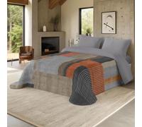 NATURALS - Edredón Nórdico Estampado 300 Gramos Cama 135-100% Microfibra Transpirable Tacto Pluma - 235x260 cm - Acolchado Extra Suave - Otoño/Invierno - Fabricado en España