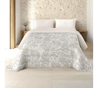 NATURALS - Edredón Nórdico Estampado 300 Gramos Cama 180-100% Microfibra Transpirable Tacto Pluma - 270x260 cm - Acolchado Extra Suave - Otoño/Invierno - Fabricado en España