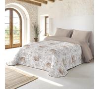 NATURALS - Edredón Nórdico Estampado 300 Gramos Cama 90-100% Microfibra Transpirable Tacto Pluma - 180x260 cm - Acolchado Extra Suave - Otoño/Invierno - Fabricado en España