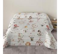 NATURALS Edredón Nórdico Infantil Estampado 300 Gramos - Cama 90-100% Microfibra, Tacto Suave, Gran Comodidad, Certificado OEKOTEX Standard 100 - Colección 2024/2025 (Circus, 180x260 cm)