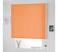 NATURALS - Estor Enrollable Translúcido Naranja | 100% Poliéster | Estilo Moderno y Minimalista | Fácil Instalación en Techo o Pared | Intimidad con Luz Natural | 160x175 cm