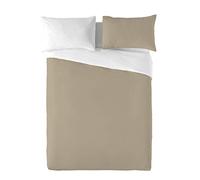 NATURALS Funda nórdica Bicolor Reversible Cama 105 cm Lino P.15-1305 / Blanco