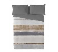 NATURALS Funda Nordica Cama 135, 100% Algodón, Juego de Funda para edredon 220x220 cm + 1 Funda de Almohada 45x155, Alan