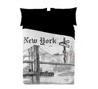 NATURALS Funda Nordica Cama 150, 100% Algodón, Juego de Funda para edredon 240x220 cm + 2 Fundas de Almohada 45x90, Way